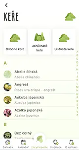 Náhled obrazovky aplikace