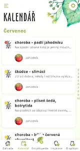 Náhled obrazovky aplikace